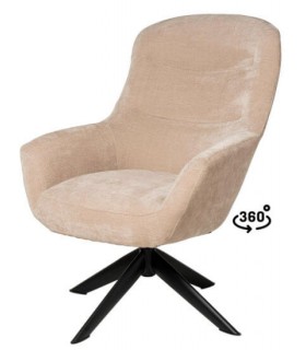 Butaca Giratoria beige Comodidad y Estilo Mdmhogar