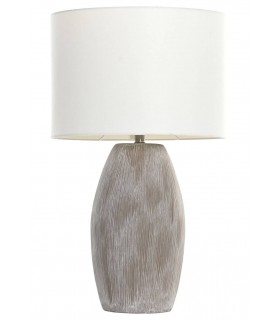 Lámpara de sobremesa cerámica marrón Mdmhogar