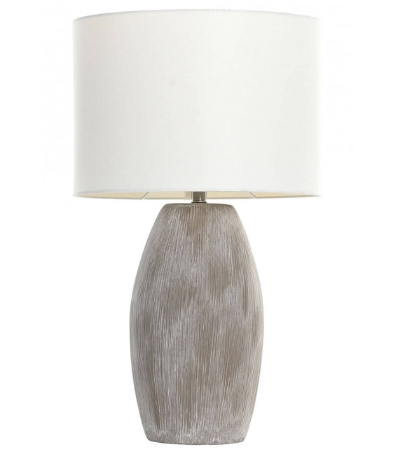 Lámpara de sobremesa cerámica marrón Mdmhogar