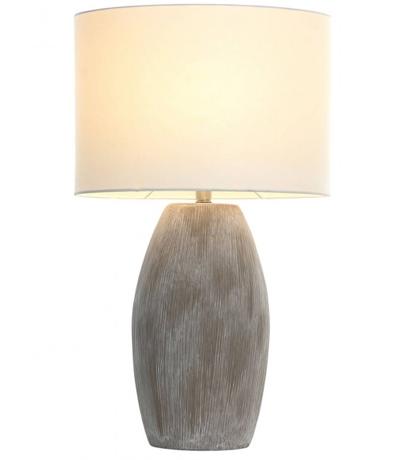 Lámpara de sobremesa cerámica marrón Mdmhogar