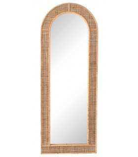 Espejo Vertical Artesanal de Fibras Naturales Mdmhogar