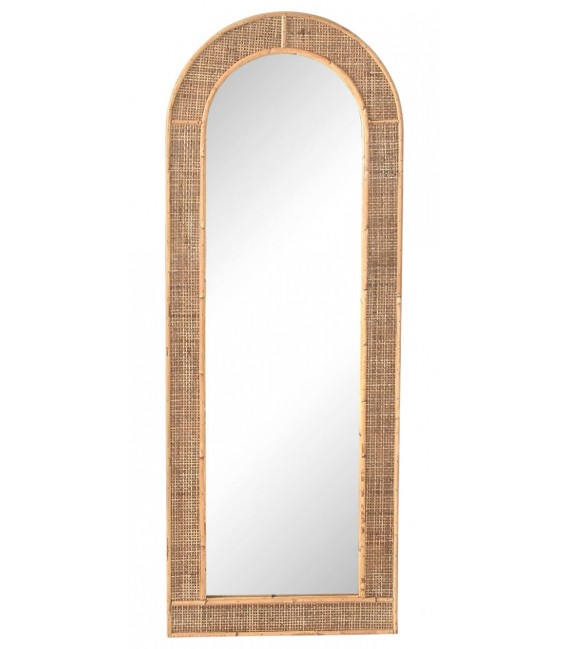Espejo Vertical Artesanal de Fibras Naturales Mdmhogar
