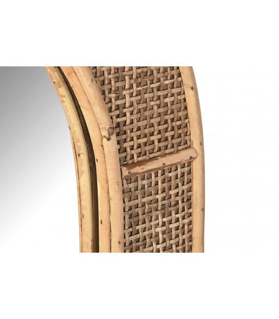 Espejo Vertical Artesanal de Fibras Naturales Mdmhogar