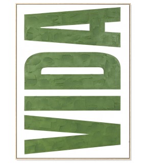 Cuadro Vintage Pintado a Mano con la Palabra "Vida" Mdmhogar