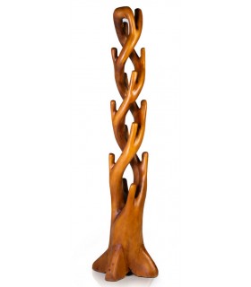 Perchero de Pie Estilo Colonial de Madera de Suar mdmhogar