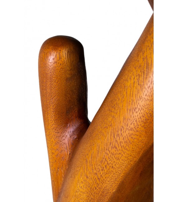 Perchero de Pie Estilo Colonial de Madera de Suar mdmhogar