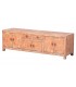 Mueble de TV Madera de Pino Natural Decapada en Color Teja Mdmhogar