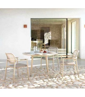 Mesa de Comedor Redonda Grande para Exterior Mdmhogar