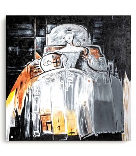 Cuadro Abstracto Grande con Motivo de Menina Moderna Mdmhogar