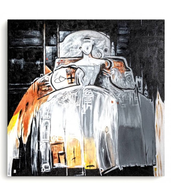 Cuadro Abstracto Grande con Motivo de Menina Moderna Mdmhogar