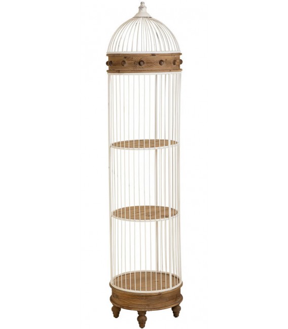 Estantería Redonda con Cajón en Forma de Jaula Mdmhogar