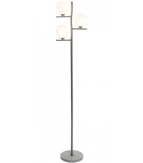 Lámpara de Pie Art Decó con 3 Luces Mdmhogar