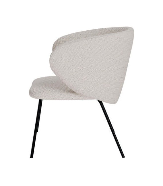 Butaca Pequeña Minimalista en Tela Beige Mdmhogar3