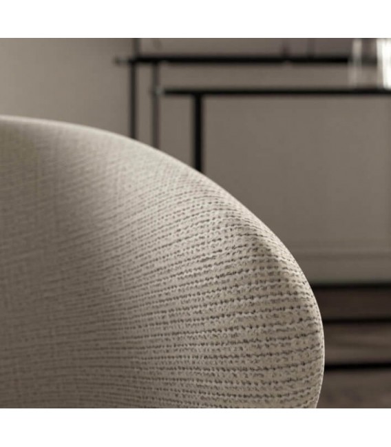 Butaca Pequeña Minimalista en Tela Beige Mdmhogar4