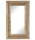 Espejo Rectangular Grande de Madera de Mango Tallada Mdmhogar