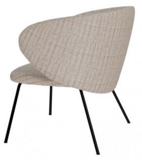 Butaca Pequeña Minimalista en Tela Topo Mdmhogar1