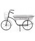 Macetero Original con Forma de Bicicleta en Metal Blanco y Negro Mdmhogar2