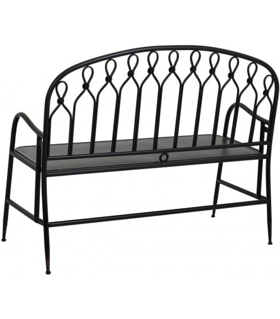 Banco Plegable de Metal Negro Rozado Mdmhogar3