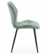 Silla Metálica Tapizada en Tela Aguamarina Mdmhogar2