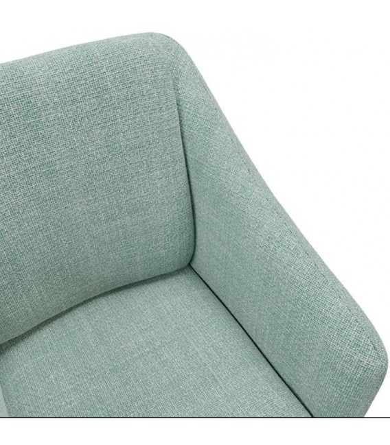 Butaca Contemporánea Tapizada en Color Menta Mdmhogar5