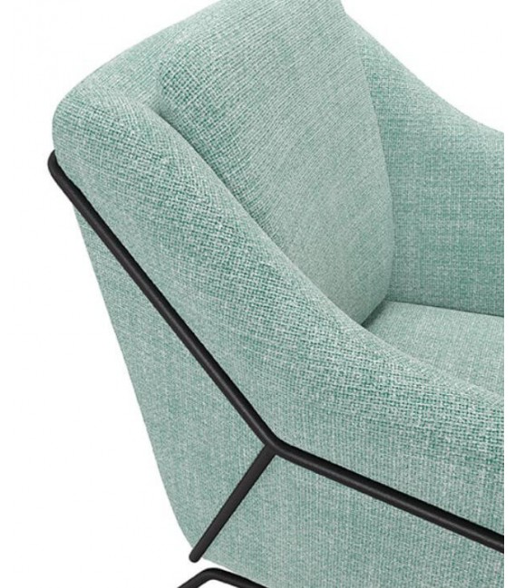 Butaca Contemporánea Tapizada en Color Menta Mdmhogar6