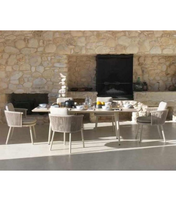 Mesa de Comedor Rectangular Grande para Exterior Mdmhogar1