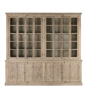 Espectacular Vitrina de Madera Maciza de Mango y Teca Mdmhogar1