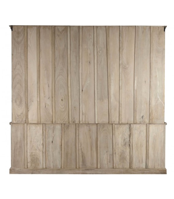 Espectacular Vitrina de Madera Maciza de Mango y Teca Mdmhogar3