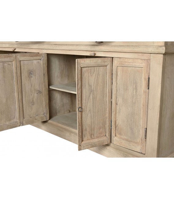 Espectacular Vitrina de Madera Maciza de Mango y Teca Mdmhogar5