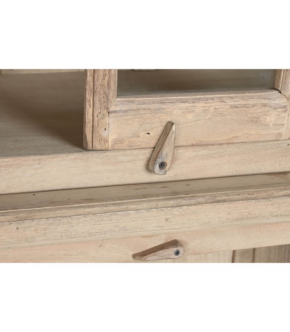 Espectacular Vitrina de Madera Maciza de Mango y Teca Mdmhogar7