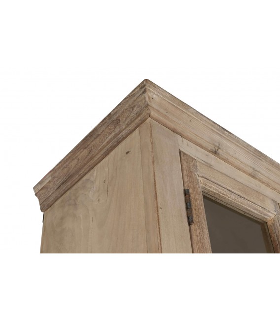 Espectacular Vitrina de Madera Maciza de Mango y Teca Mdmhogar10