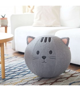 Puf Reposapiés Estilo Moderno Vintage con Diseño de Gato Mdmhogar