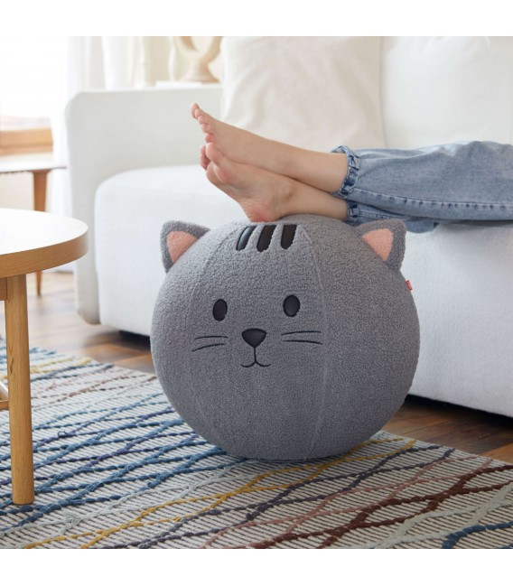 Puf Reposapiés Estilo Moderno Vintage con Diseño de Gato Mdmhogar