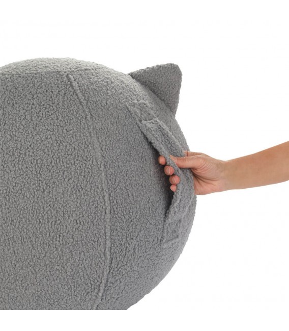 Puf Reposapiés Estilo Moderno Vintage con Diseño de Gato Mdmhogar