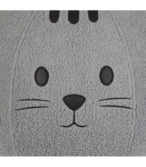 Puf Reposapiés Estilo Moderno Vintage con Diseño de Gato Mdmhogar