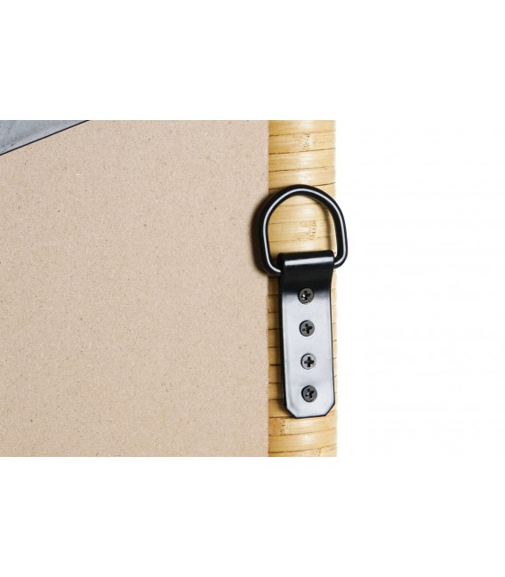 Espejo Rectangular de Ratán Natural Trenzado a Mano Mdmhogar5