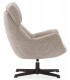 Butaca Giratoria de Estilo Contemporáneo en Chenilla Beige Mdmhogar2