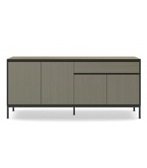 Aparador Moderno en Melamina Imitación Madera Verde Mdmhogar2