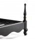 Cama Palaciega de Madera Caoba Negra Mdmhogar3
