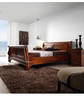 Cama Victoriana de Madera Maciza de Caoba Mdmhogar