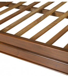 CAMA COMPLETA COLCHON 90 X 200 VICTORIANA CAOBA