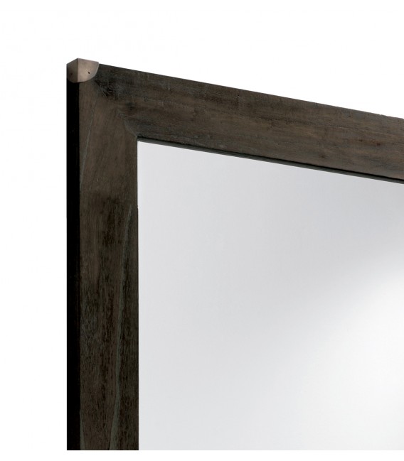 ESPEJO RECTANGULAR 80 X 6 X 120 DUSTRI MADERA COLOR WENGUE