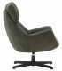 Butaca Giratoria de Estilo Contemporáneo en Chenilla Verde Mdmhogar3