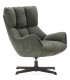 Butaca Giratoria de Estilo Contemporáneo en Chenilla Verde Mdmhogar1