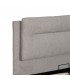 Cama Completa Tapizada en Chenilla Gris Claro con Canapé Arcón Mdmhogar2