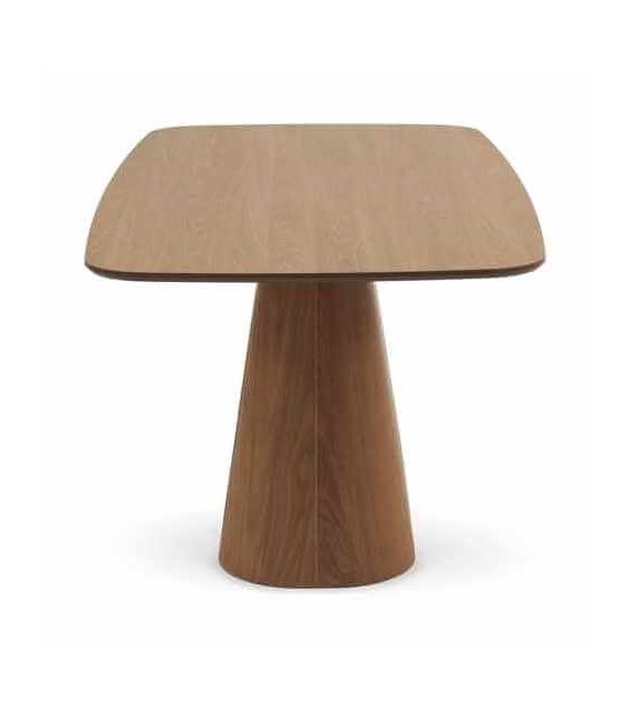 Mesa de Comedor Rectangular Grande en Madera de Abeto Roble Tostado Mdmhogar2