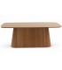 Mesa de Comedor Rectangular Grande en Madera de Abeto Roble Tostado Mdmhogar1