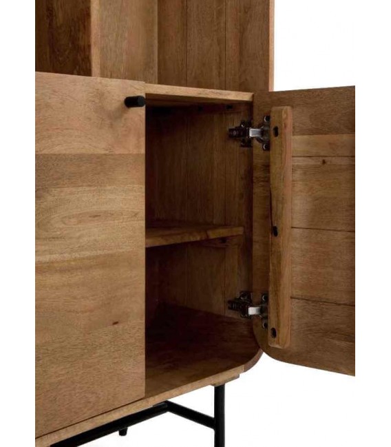 Estantería de Madera de Mango con Diseño Único Mdmhogar5