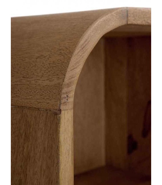 Estantería de Madera de Mango con Diseño Único Mdmhogar2