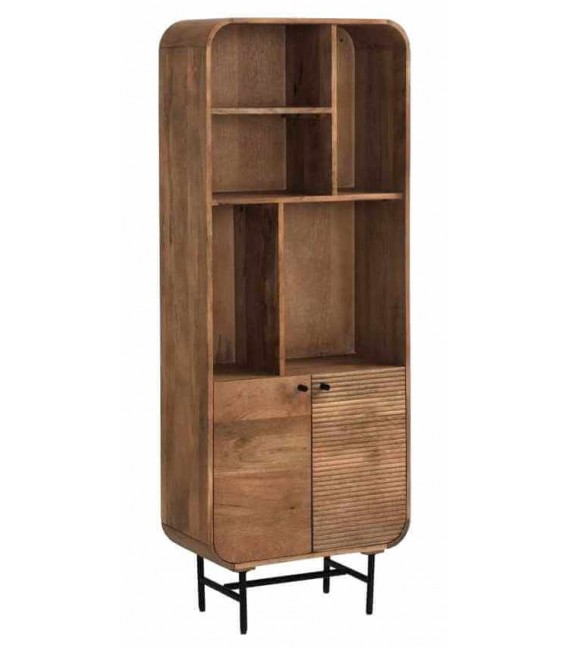 Estantería de Madera de Mango con Diseño Único Mdmhogar